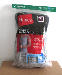 New Hanes Men’s 2 Pack Soft & Breathable Tagless A-Shirts Tank Tops 2XL (50-52)