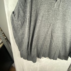 L.L. Bean Shirt Mens XL Gray Long Sleeve Henley Double Layer Lined Wool Blend