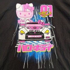 Hello Kitty Tokyo Speed Racing T Shirt Mens 3XL Cars Japanese Japan Graphic Rare
