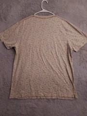 Howler Bros Shirt Mens Large Southwestern Graphic Geometric Tan Crew Neck EUC L