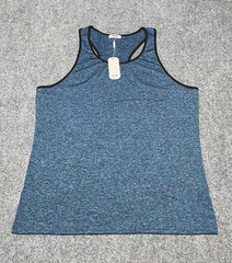 Coofandy Sleeveless Tank Top Shirt Blue Size XL NWT