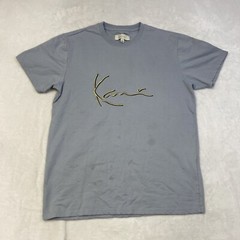 Karl Kani Streetwear Lt Blue Big Center Logo Short Sleeve T-Shirt Size L