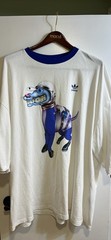 adidas Men’s Fresh Tee Short Sleeve T-Shirt Black/White, Crew Neck, Size XL