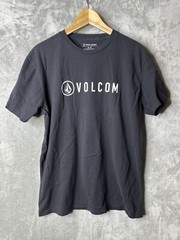 Volcom Shirt Mens Extra Large Black Short Sleeve Skater Diamond Stone Logo