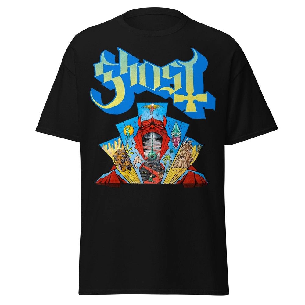 Ghost Devil’s Mouth Jumbo Print Officially Licensed Mens T Shirt Black