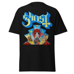 Ghost Devil’s Mouth Jumbo Print Officially Licensed Mens T Shirt Black