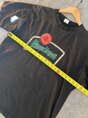Pilsner Urquell Beer Graphic T Shirt Black Distressed Collar XL Czech Lager Tee