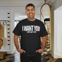 I Want You I Just Can’t Flirt Funny Dating Quote T-Shirt