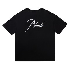 RHUDE Men Art patter High Quality Leisure Cotton Short Sleeve T-Shirt Polo M-2XL