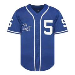 Sandlot Baseball Jersey Squints #5 Dodger Blue Stitched Men’s Size 3XL