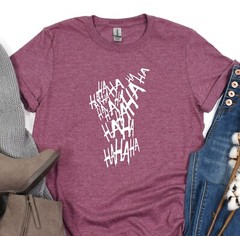 HAHAHA Shirt, Joker Laugh T-Shirt, Joker Tee, Oversize Shirt, Gift for him