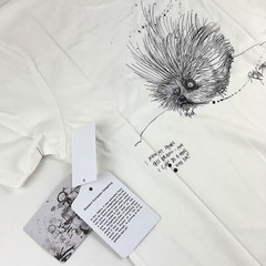 Vans Vault x Ralph Steadman Hedgehog T-shirt Mens M Organic Cotton WildAid