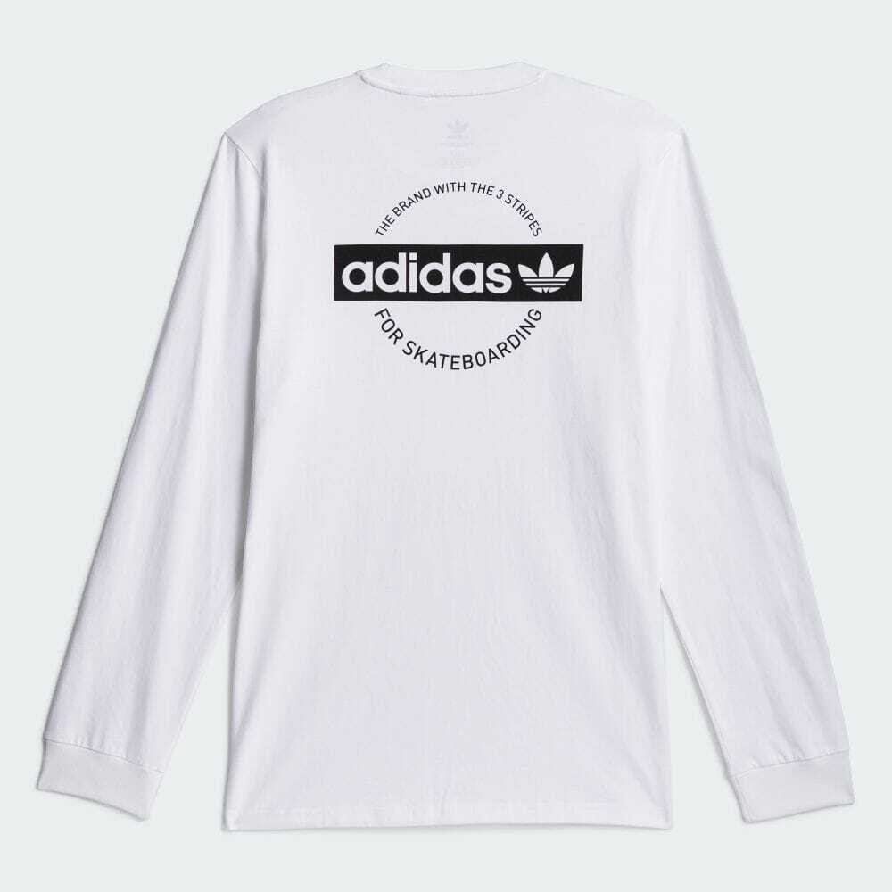 AUTHENTIC ADIDAS 4.0 CIRCLE L/S WHITE T SHIRT IU2551