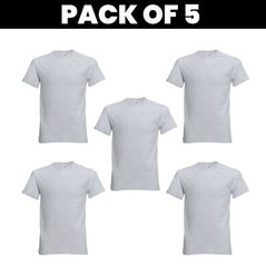 Pack 5 & 3 Fruit of the Loom T-Shirt Plain Casual Wear stag do hen Unisex SS048