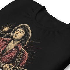 Neil Diamond Tribute T-Shirt Classic Rock Legend Acoustic Guitar Tee XS-5XL