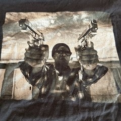 Jay-z On The Run Tour Shirt, Medium , 2014, Black Faded, Tultex