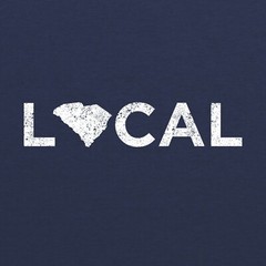 South Carolina Local – USA State Pride Canvas Triblend T Shirt – Vintage Navy