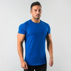 Men’s Fitness Muscle T-Shirt Slim Fit Gym Bodybuilding Short Sleeve