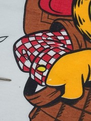 Vintage 1991 Garfield Odie Camping Shirt OSFA Single Stitch Jumbo Print Tee