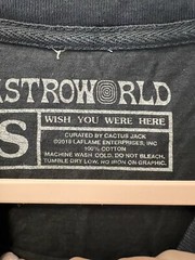 Travis Scott Astroworld Scattered Tee T-Shirt Unisex Size Small Show Merch