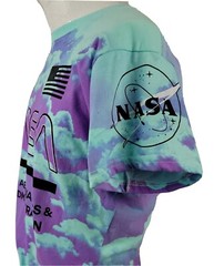 NASA (L) Sky Logo Space Aeronautics Men’s T-Shirt Large Poly Cotton Blend