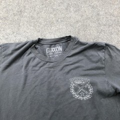 Dixxon Flannel Company Shirt Mens XL Gray Graphic Logo Workwear Made USA