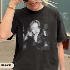 Retro Grunge Girl Photo Graphic Oversized T Shirt
