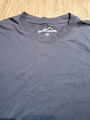 Eddie Bauer Mens Navy Blue Short Sleeve T-Shirt Size Medium solid