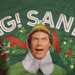 ELF MOVIE TSHIRT OMG -SANTA! I know him! Small