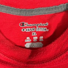 Champion Vapor Cotton Double Dry Shirt Mens XL T-Shirt Red Athletic Short Sleeve