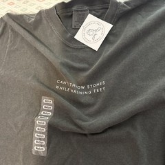 Lot Of 6 Tshirts M – xl boho hippie nature black teal gray yellow Scripture Band