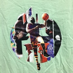 Adidas James Harden Shirt Large Adult Green Basketball Athletic Modern Fit Men L