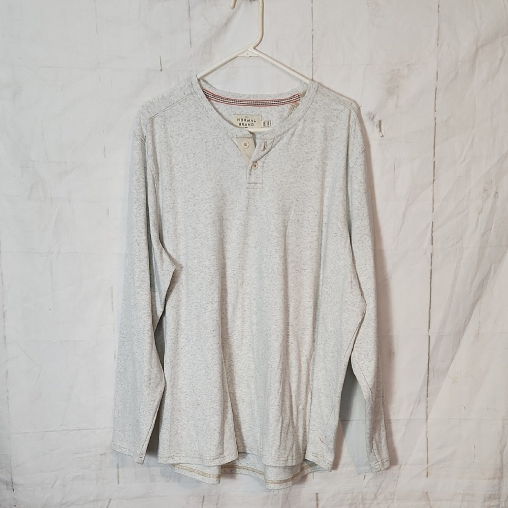 The Normal Brand Puremso Henley Shirt size xxl