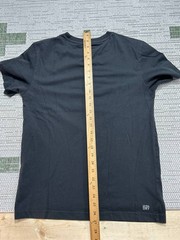 Lacoste Shirt Mens Medium Black Green Cotton Blend Pullover *