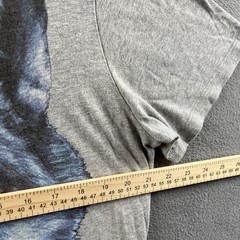 Diesel Shirt Mens Large Gray Short Sleeve Crewneck Nature Wolf Graphic Tee Top
