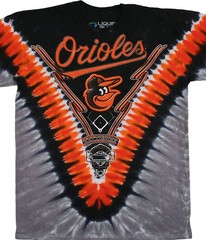 Baltimore Orioles V Tie-Dye T-Shirt — Grateful Dead Collab Style Officially Lice