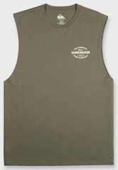 Quiksilver Men’s The Shed Tank Top – Oversized Cotton Muscle Tank, Grape Leaf