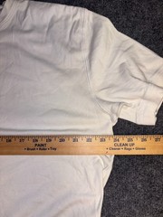 Tommy Hilfiger Tee Shirt Men XL White Embroidered Logo Crew Neck Casual Pullover