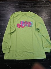Small Pleasures Long Sleeve Life Savers Life Sucks Neon Green Tee