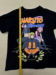 Naruto Shippuden Oversize Black T-Shirt Sasuke Sakura Short Sleeve Unisex