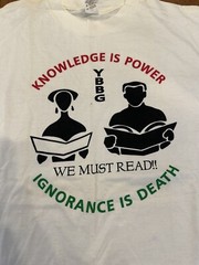 Vintage 90s Knowledge Is Power Ignorance Is Death T Shirt Fits Size Large YBBG