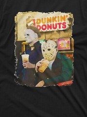 Funny Halloween Tee Jason And Michael Shirt Michael Myers Jason Voorhees T-Shirt