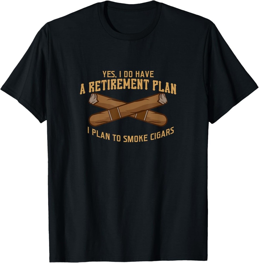 Cigar Shirts For Men Cigar Smoker Grandpa Dad Fathers Day Gift Unisex T-Shirt