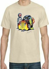 Adult DryBlend® T-Shirt – ( FLAME HOT ROD- HOT ROD)