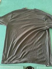 Claiborne Men’s Black Knit Polyester Rayon Short Sleeve T-Shirt Size L