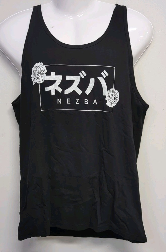 NEZBA Bella + Canvas 3480 Sleeveless Jersey Unisex Tank Top Large Black