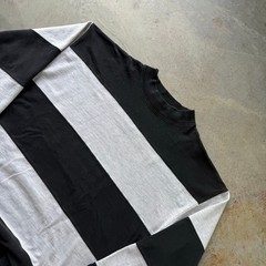 Vintage 90s GAP Striped Faded Essential Mock Neck Longsleeve T-shirt Size Medium