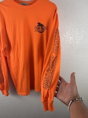 Emotional Oranges “Have You Heard?” Long Sleeve Shirt – Size M – Bright Orange