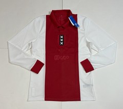 Adidas Ajax Amsterdam Anniversary Jersey White Red JF6340 Slim Fit Multi Size