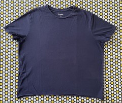 Goodfellow & Co Standard Navy Blue Size XL Cropped Cut Off Crewneck T-Shirt